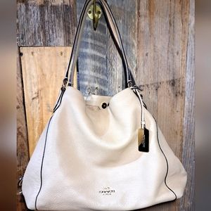 COACH Pebbled Leather Edie Shoulder Bag 31